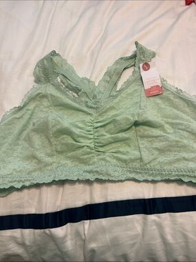Lane Bryant Lace Bralette in Mint Green
